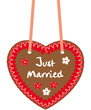 just married lebkuchenherz
