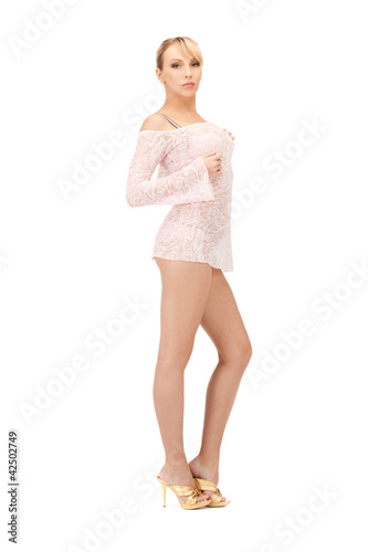 Photo: sexy woman in transparent dress sexy woman in transparent dress