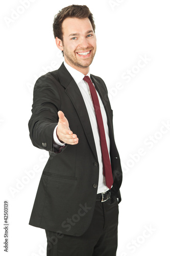 Photo: business mann gibt hand business mann gibt hand