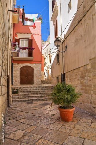 Foto : Alleyway. Barletta. Puglia. Italy. Alleyway. Barletta. Puglia. Italy.