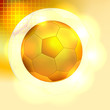 Vector: Golden soccer ball background Golden soccer ball background