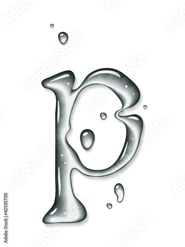 Illustration: Water letter Water letter