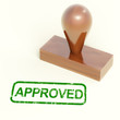 Approved Rubber Stamp Shows Quality Excellent Products