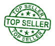Top Seller Stamp Shows Best Services Or Products