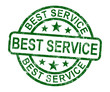 Best Service Stamp Shows Top Customer Assistance