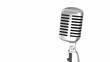 Video: Classic microphone on a stand with clipping path Classic microphone on a stand with clipping path