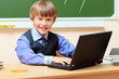 happy schoolboy