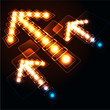 Neon arrows