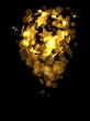 Abstract space football vector background with stars
