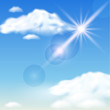 Clouds  and  sunshine