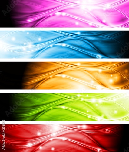 Vettoriale: Vibrant vector banners Vibrant vector banners