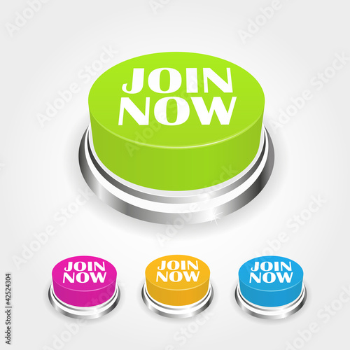 Vektor: Join now button collection Join now button collection