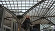 Video: Business woman on the phone on central station Business woman on the phone on central station