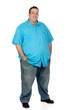 Happy fat man