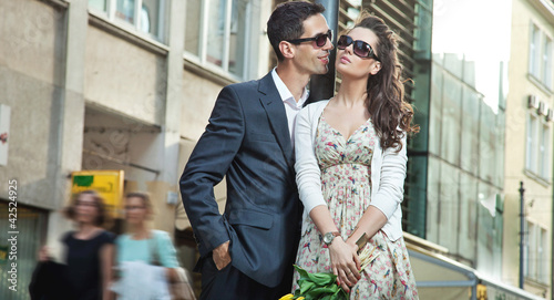 Photo: Cute young couple hugging Cute young couple hugging