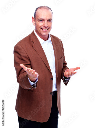 Photo: Handsome elderly man. Handsome elderly man.