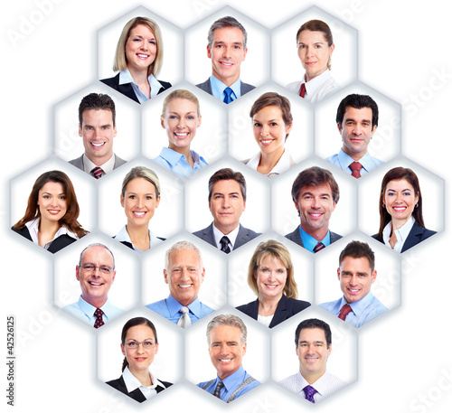 Photo: Business people group. Business people group.