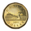 Canadian loonie one dollar coin