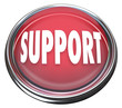 Support Red Round Button Get Help Answers to Questions