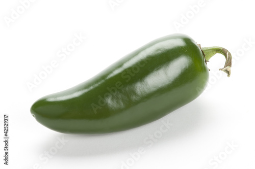 Photo: jalapeno on white jalapeno on white