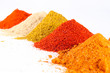 Photo: Spice mix on the white background Spice mix on the white background