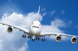 Jumbojet beim Landeanflug