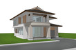 3d render of house