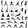 Yoga Übungen Vektor Set