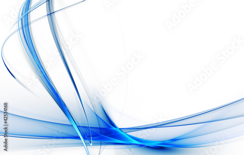 Illustration: Gentle blue fractal background Gentle blue fractal background