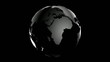 Silver globe with chroma key loop