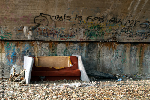 Foto: Homeless bed Homeless bed