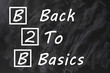 Acronym of B2B for Back to basics