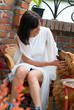 Young woman and a dog