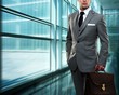 Businessman inside modern building