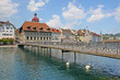 View of town on the river . Lucerne. Switzerland