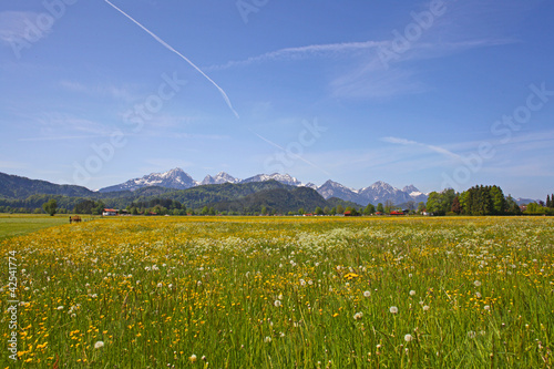 Photo: Scenic view in Alps, Bavaria, Germany in spring. Scenic view in Alps, Bavaria, Germany in spring.