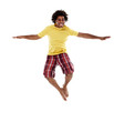Joyful young man, jumping 4