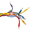 CAT 5 Ehernet patch cables isolated on white background