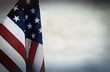 US flag backdrop