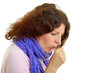 Coughing woman