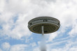ufo unidentified flying object with the Jet of air that it raise