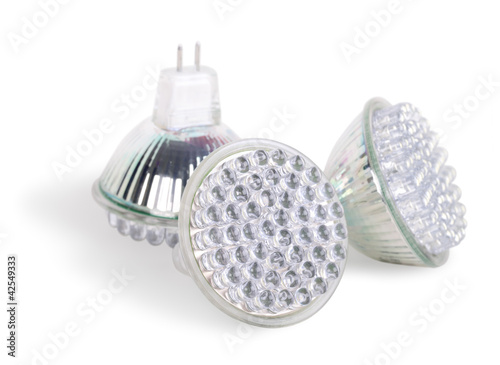 Photo: LED lamps, isolated LED lamps, isolated