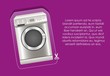 Illustration of a washing machine label
