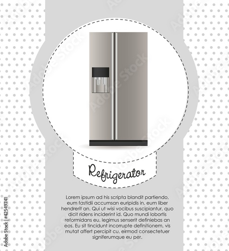 Vector: Illustration of a refrigerator Illustration of a refrigerator