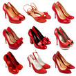 Red female shoes-3