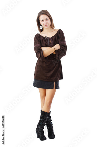 Photo: Fashionable brunette woman Fashionable brunette woman
