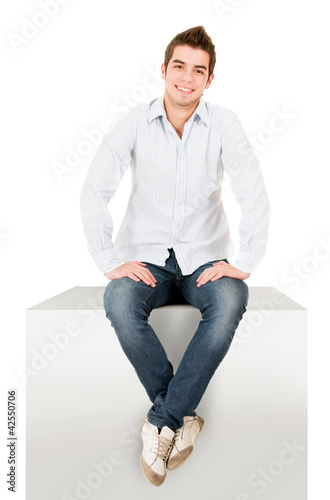Photo: Casual man sitting Casual man sitting