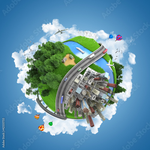 Illustration: world globe concept world globe concept