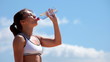 Video: Woman drinking water Woman drinking water