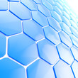 Abstract hexagon shape background